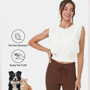 Halara pet hair resistant cropped sleeveless top